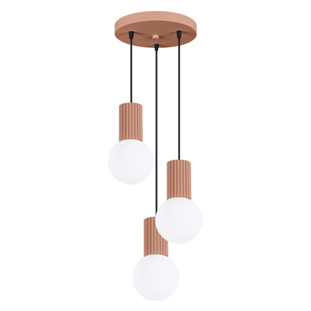 Lampe suspendue HALO 3P moka