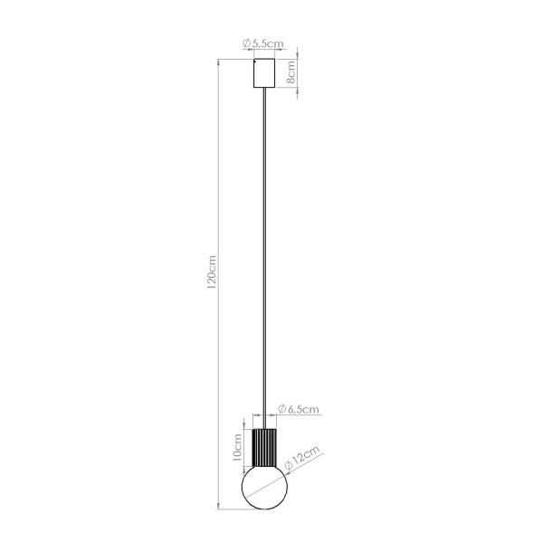 Lampe suspendue HALO 1 outremer