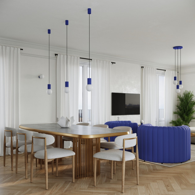 Lampe suspendue HALO 1 outremer