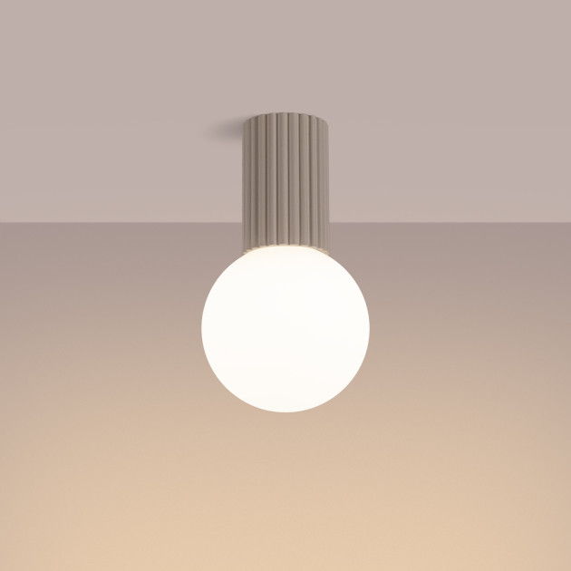 Plafonnier HALO taupe IP44