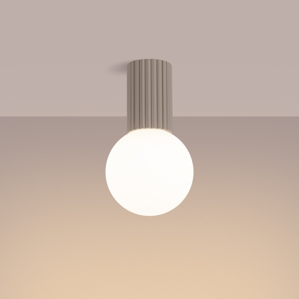 Plafonnier HALO taupe IP44