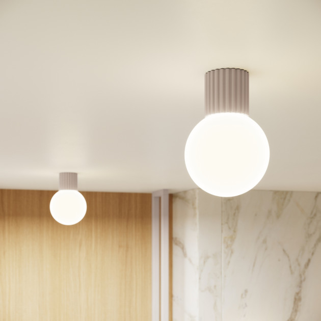 Plafonnier HALO taupe IP44