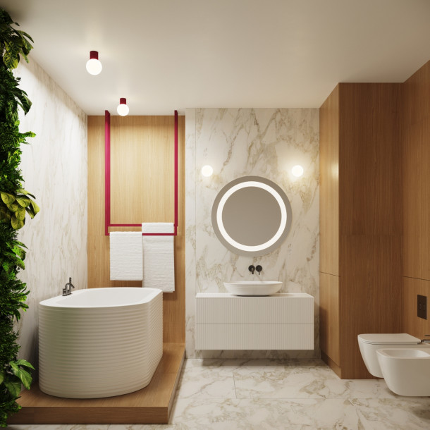 Applique HALO bordeaux IP44
