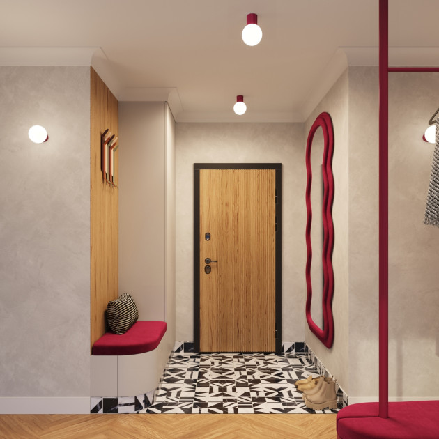 Applique HALO bordeaux IP44