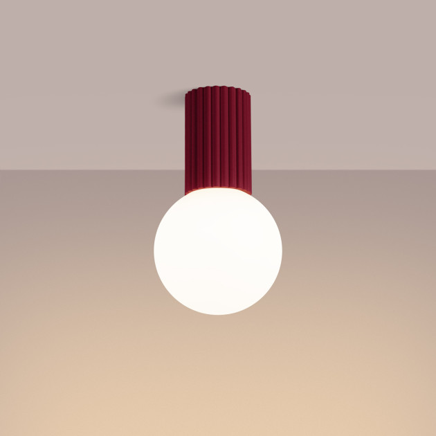 Plafonnier HALO bordeaux IP44