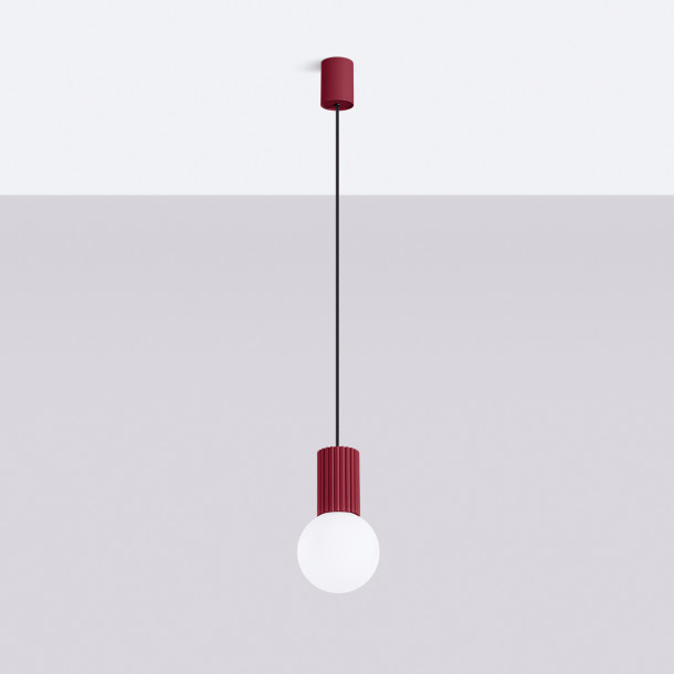 Lampe suspendue HALO 1 bordeaux