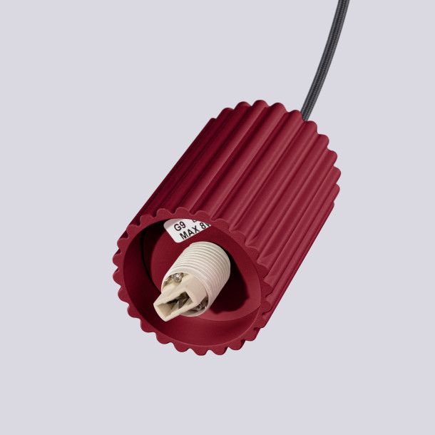 Lampe suspendue HALO 1 bordeaux