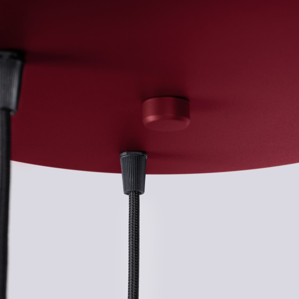Lampe pendante HALO 3P bordeaux