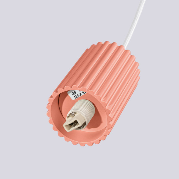 Lampe pendante HALO 3P peach
