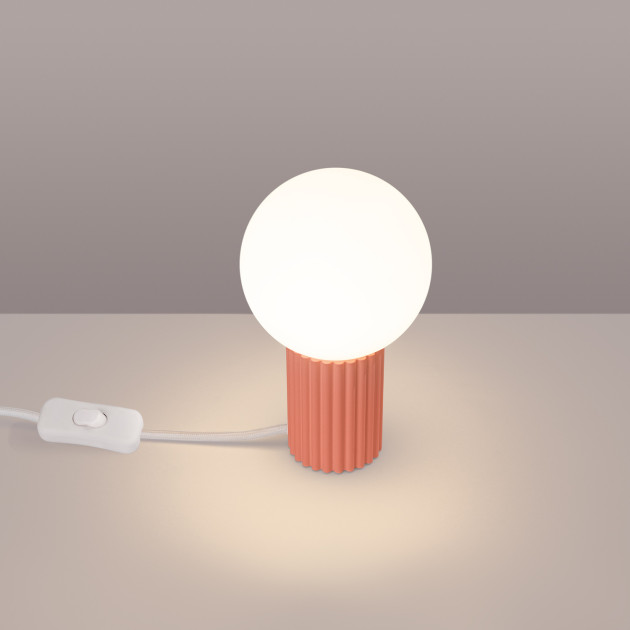 Lampe à poser HALO peach